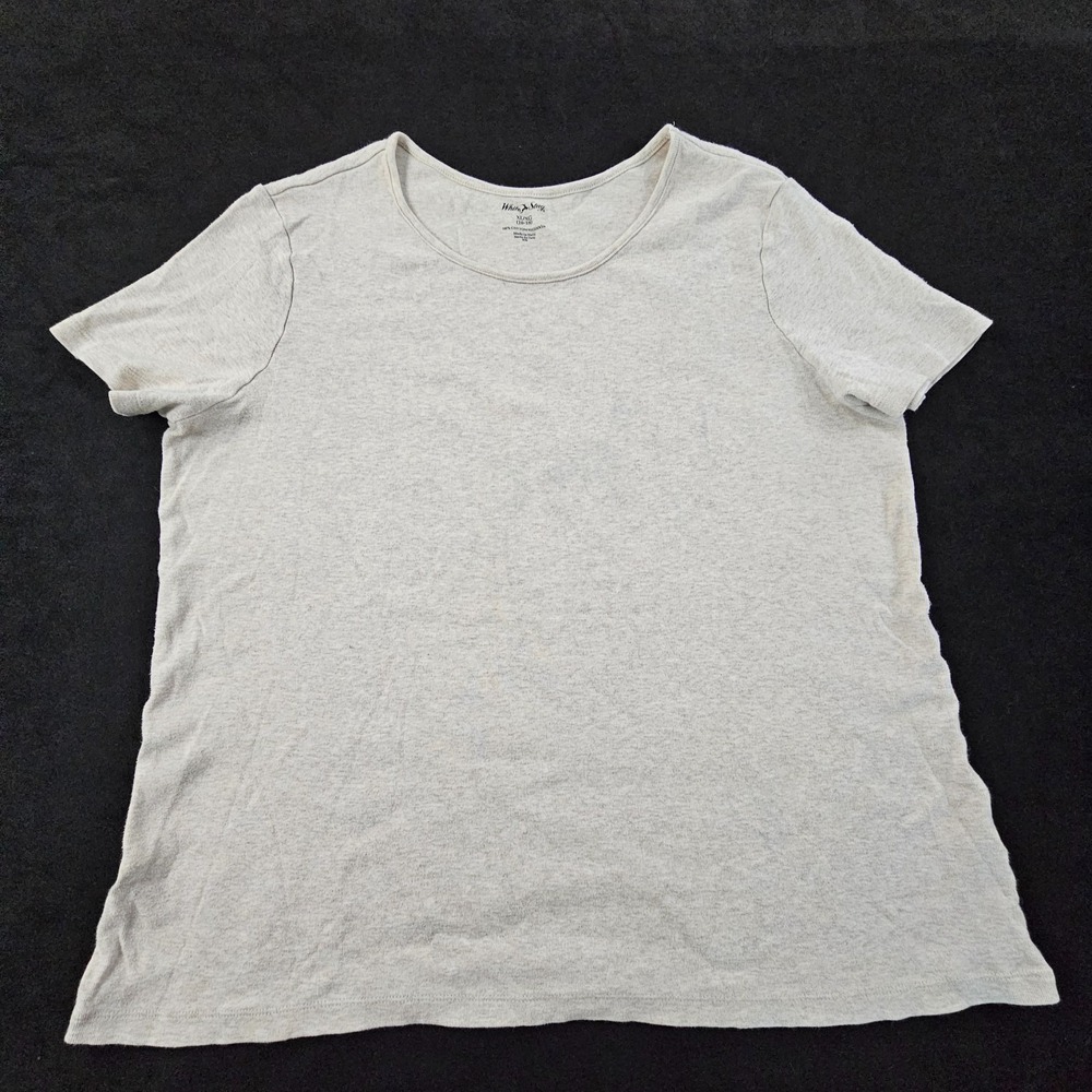 White Stag Beige Short Sleeve Cotton T-Shirt Women's XL